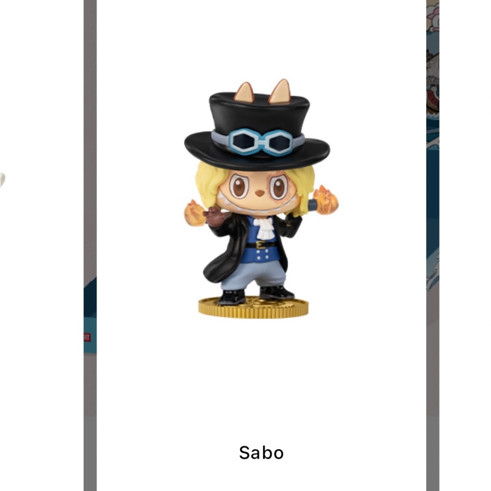 THE MONSTERS LABUBU x One Piece SABO NEW unopened